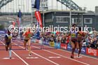 Tiffany Porter wins the 100 metres hurdles, Great North CityGames. Photo: David T. Hewitson/Sports for All Pics